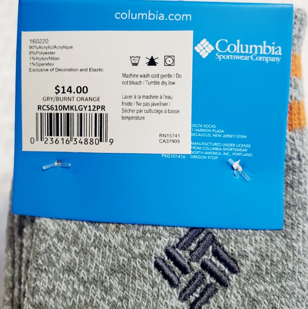 Columbia Men's  Thermal  Fleece  Crew  Socks - Picture 8 of 10